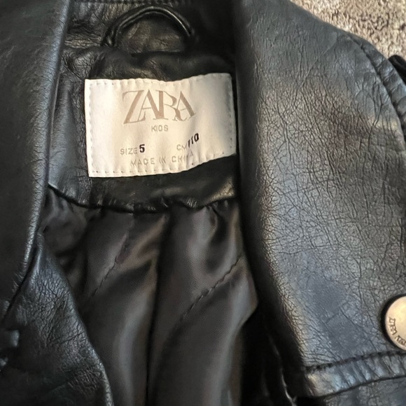 Zara faux leather girl’s jacket brand new 5T - Picture 3 of 5